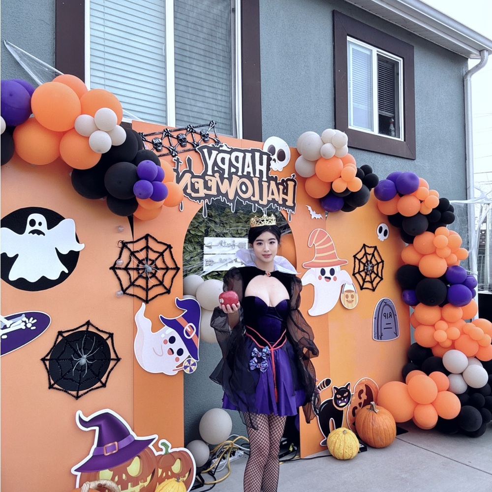 Dolls Kill Purple and Black Witch Costume for Halloween 🎃